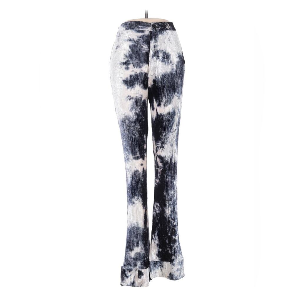 Y2K inspired Camo Tie-Dye Flare Pants | Grunge Streetwear | Festival / Alt Style
